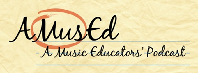 Image of AMusEd podcast logo.