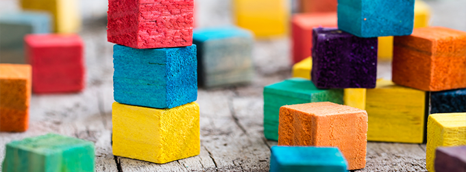 Story image of colorful blocks.