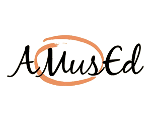 Image of AMusEd podcast logo.